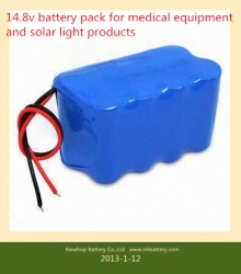 14.8v 4s3p 6600mah lithium ion battery pack for medical equipment battery 14.8v 6600mah li-ion battery pack for solar light and led products 14.8v battery pack